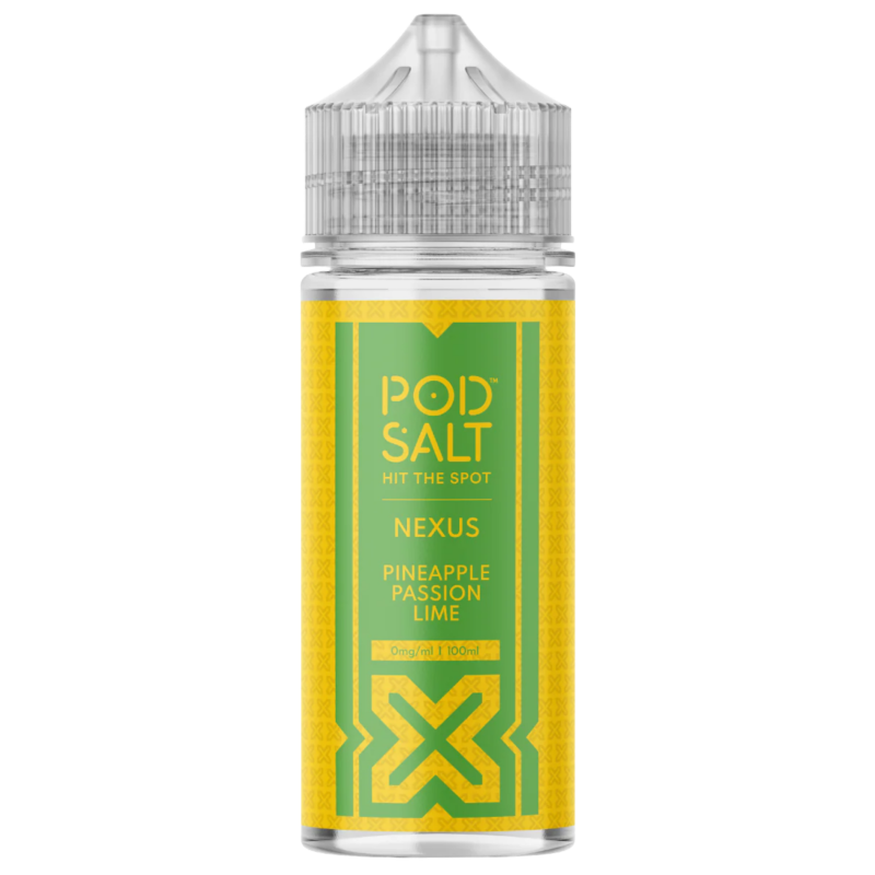Pineapple Passion Lime Shortfill E-liquid By Pod Salt Nexus 100ml