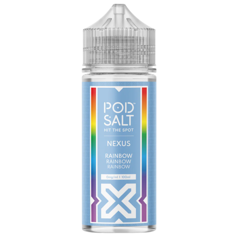 Rainbow Shortfill E-liquid By Pod Salt Nexus 100ml