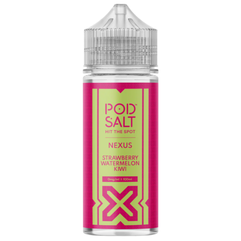 Strawberry Watermelon Kiwi Shortfill E-liquid By Pod Salt Nexus 100ml