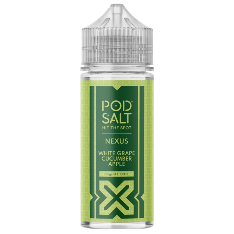 White Grape Cucmber Apple Shortfill E-liquid By Pod Salt Nexus 100ml