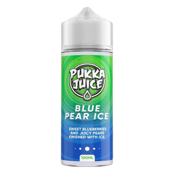 Blue Pear Ice Shortfill E-liquid By Pukka Juice 100ml