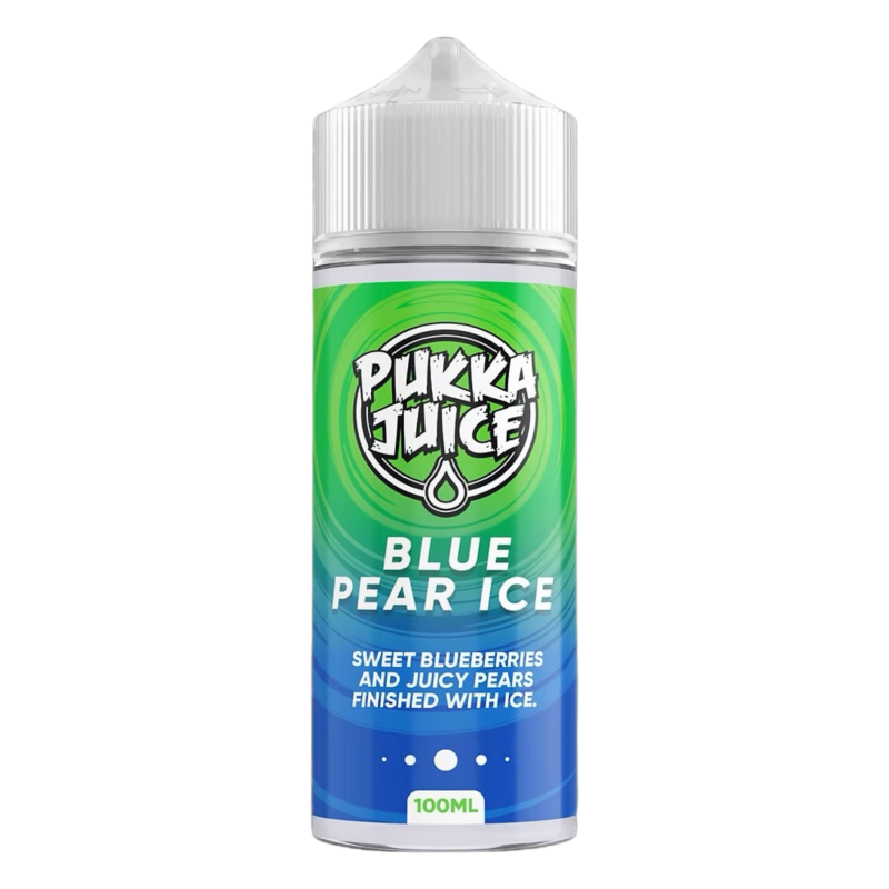 Blue Pear Ice Shortfill E-liquid By Pukka Juice 100ml