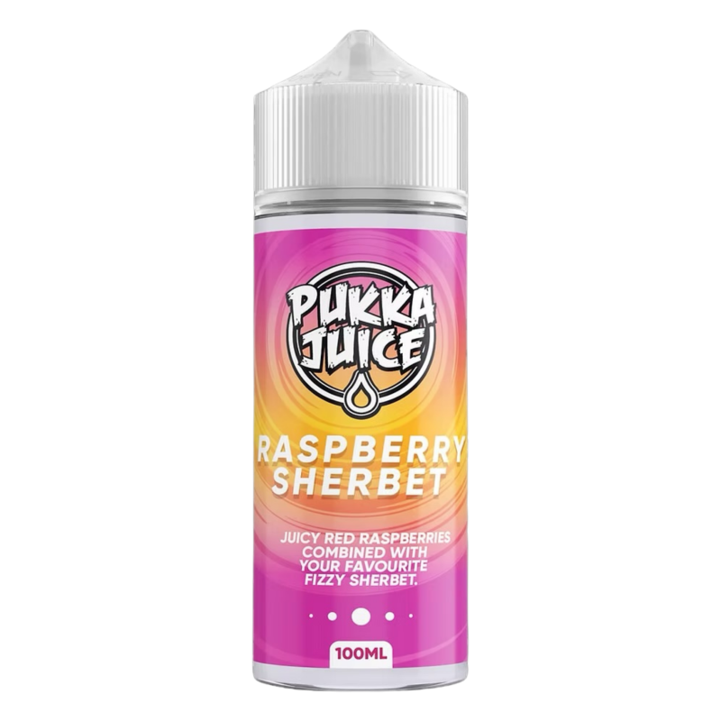 Raspberry Sherbet Shortfill E-liquid By Pukka Juice 100ml