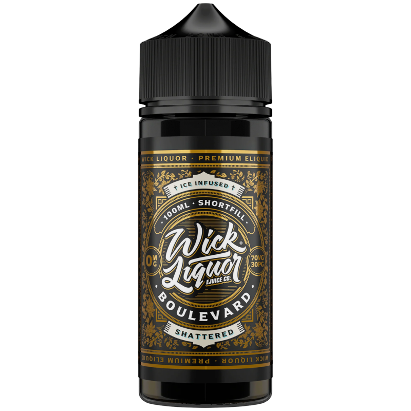 Boulevard Shattered Shortfill E-liquid By Wick Liqour 100ml